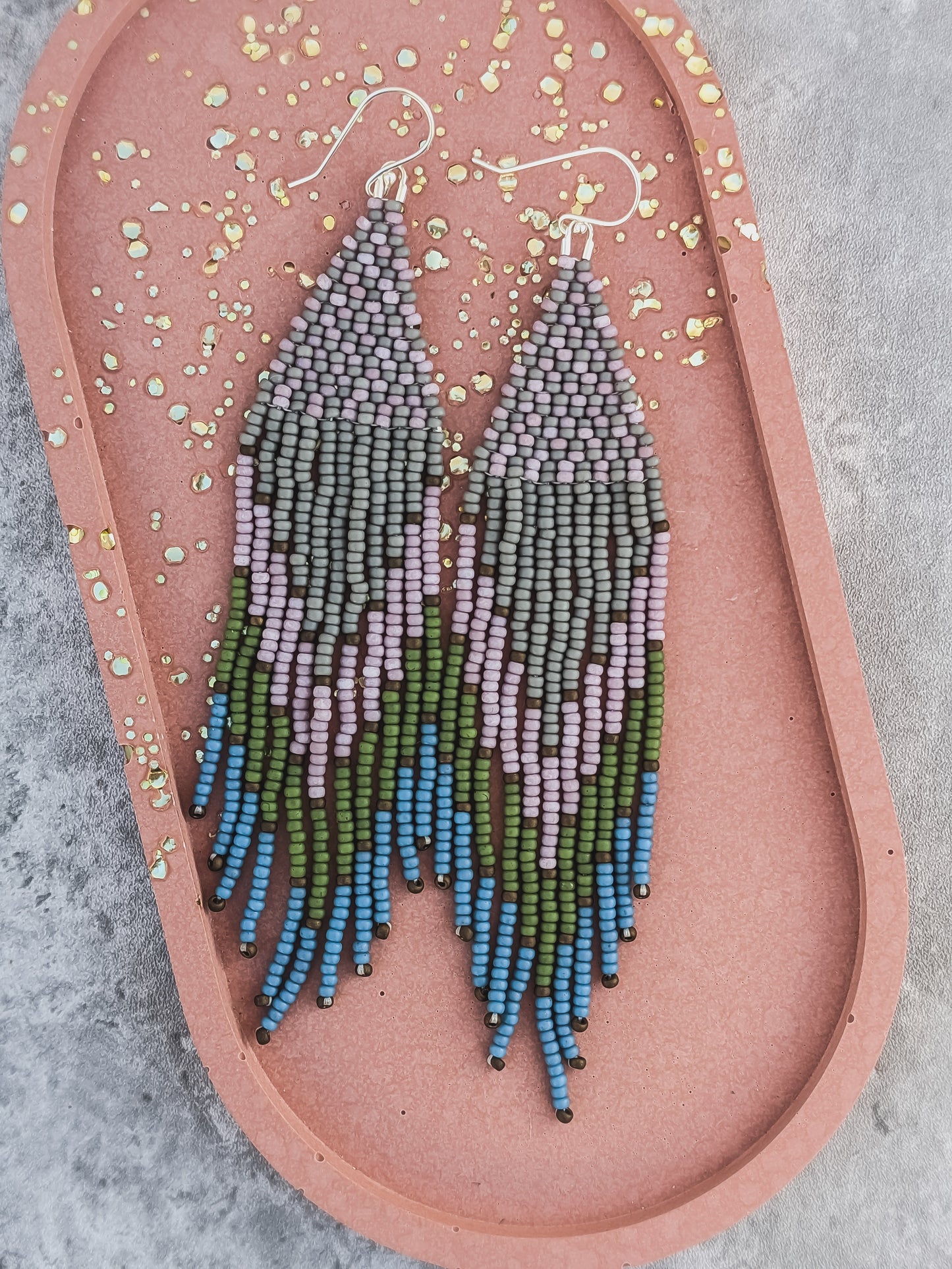 Artemis Beaded Fringe Earrings