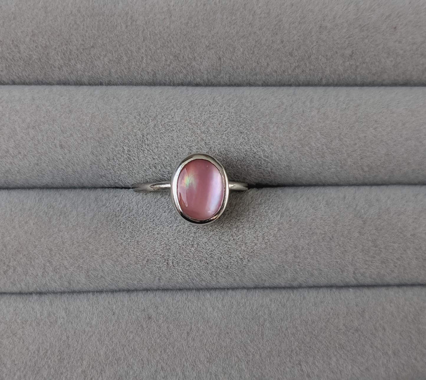 Pink Mother Of Pearl Ring